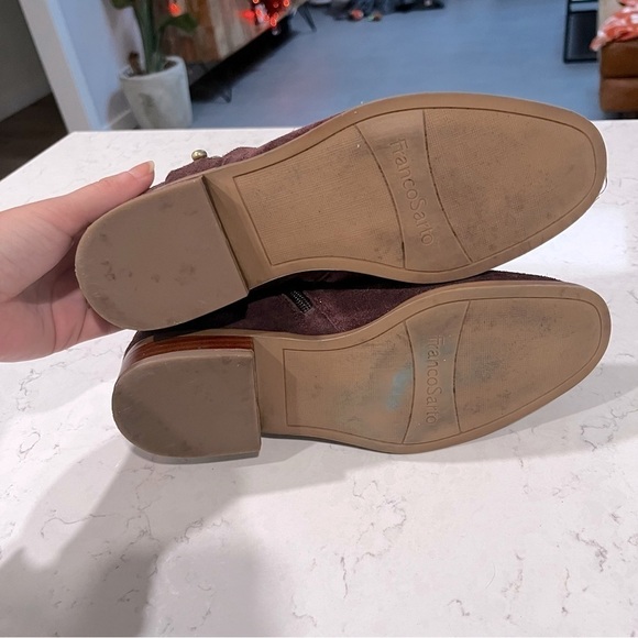 FRANCO SARTO Ruby Suede Leather Ankle Boots Size 6 - Picture 10 of 12